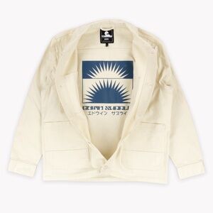 Edwin Whisper White Unity Work Jacket - Medium